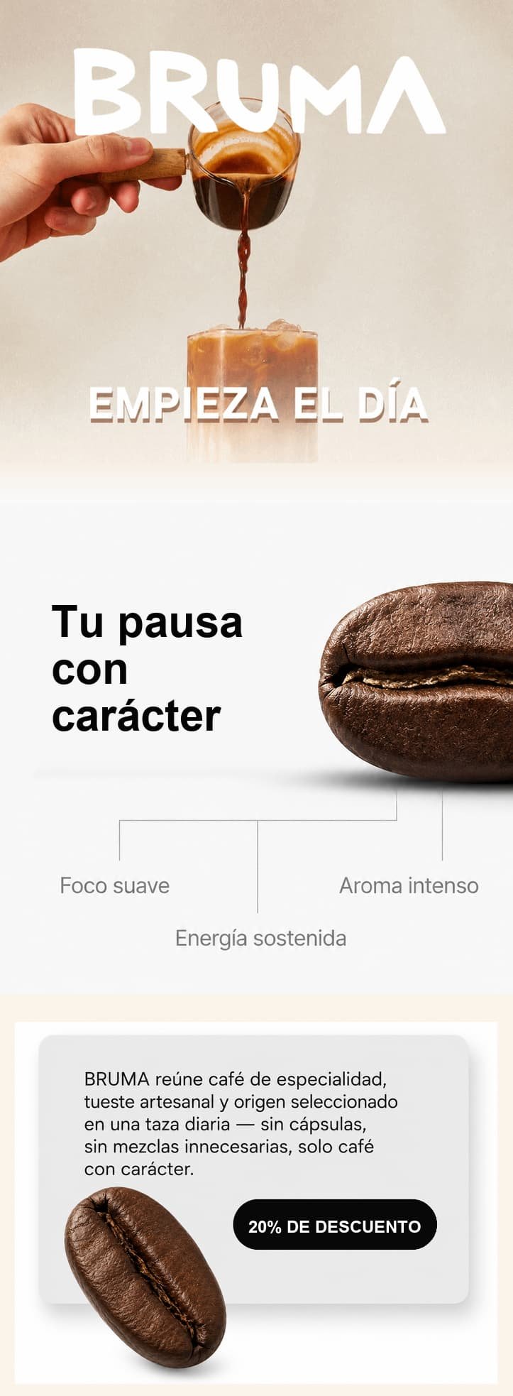 Email ecommerce usado para explicar flows de bienvenida, carrito y recompra