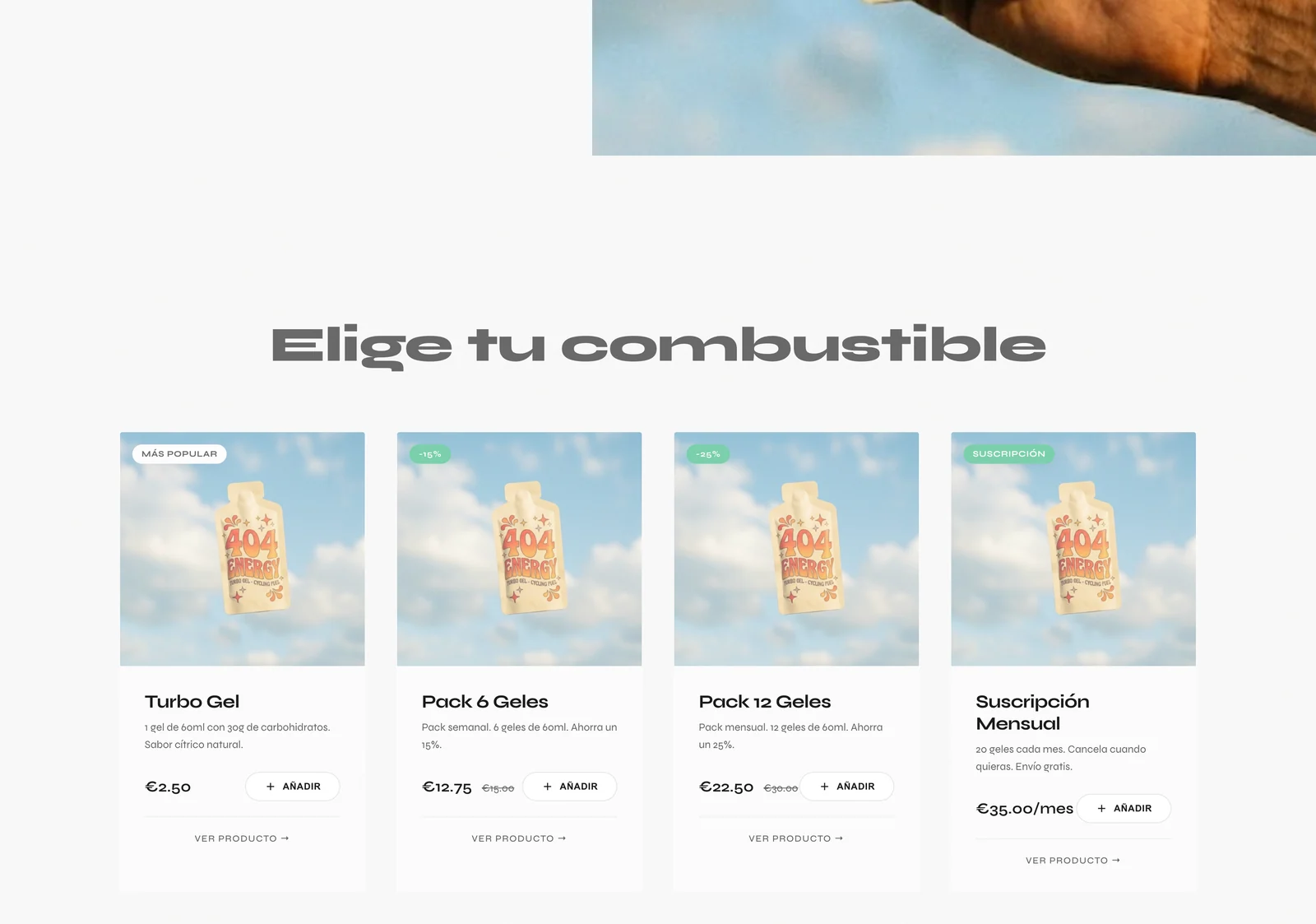 Catálogo de packs de 404 Energy