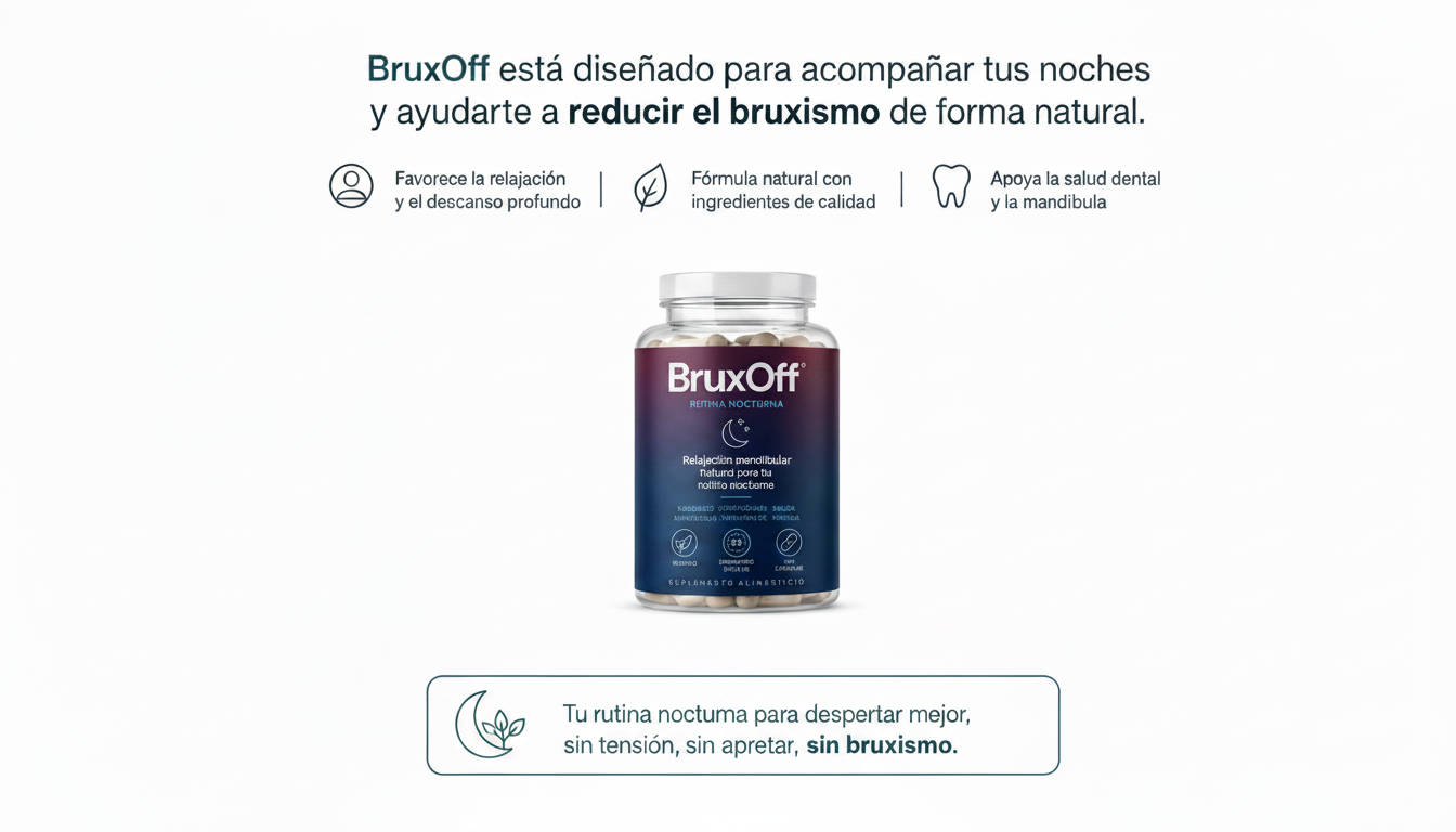 Creatividad horizontal de anuncio para BruxOff