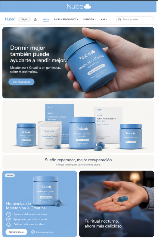 Tienda Shopify a medida para una marca con producto, usada para explicar el ecommerce como sistema de venta