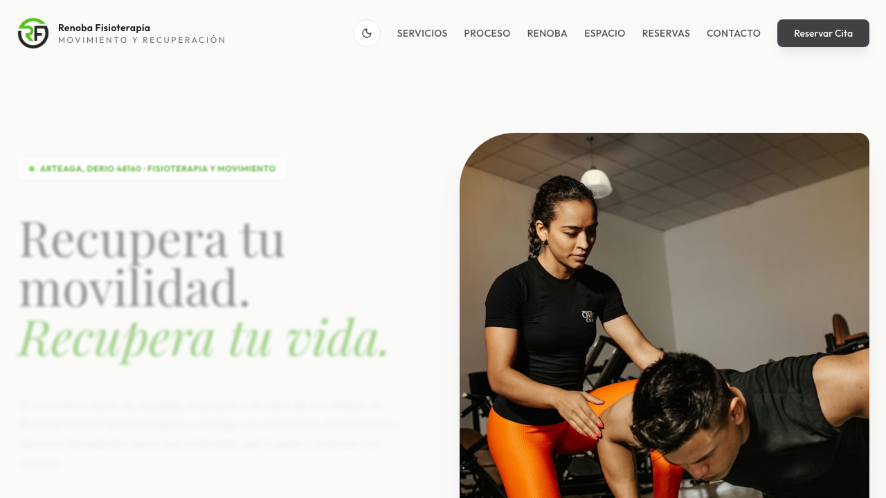 Captura de la sección de tratamientos de Renoba